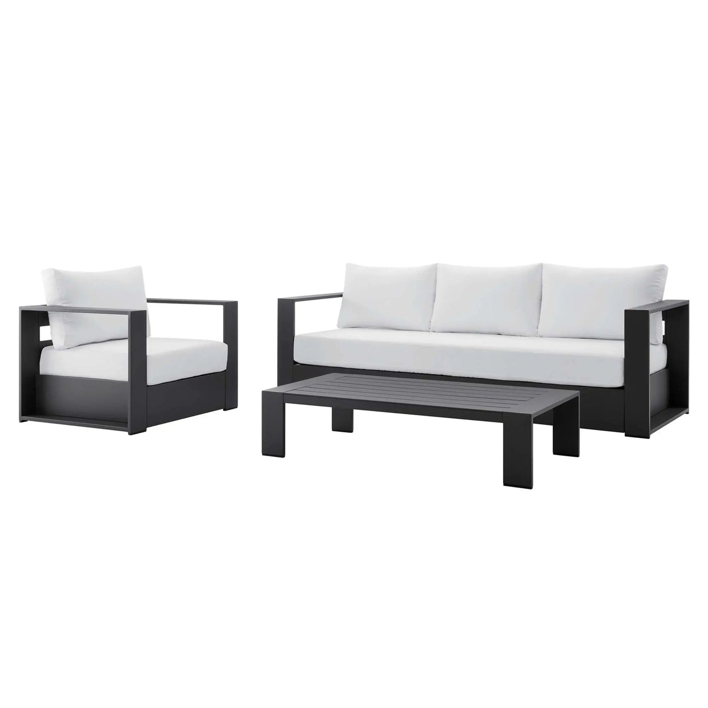 Tahoe 3-Piece Outdoor Patio Powder-Coated Aluminum Set by Modway by HouseOfZazla