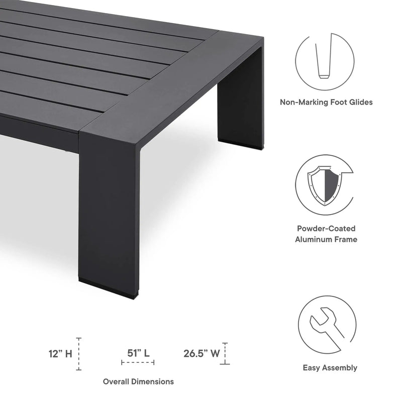 Tahoe 3-Piece Outdoor Patio Powder-Coated Aluminum Set by Modway by HouseOfZazla