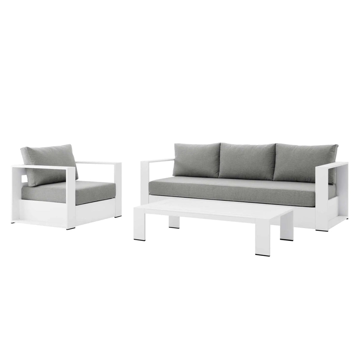 Tahoe 3-Piece Outdoor Patio Powder-Coated Aluminum Set by Modway by HouseOfZazla