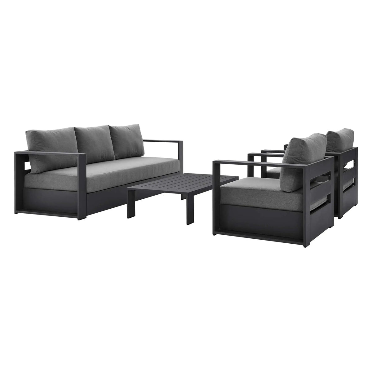 Tahoe 4-Piece Outdoor Patio Powder-Coated Aluminum Set by Modway by HouseOfZazla
