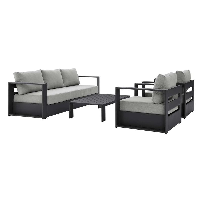 Tahoe 4-Piece Outdoor Patio Powder-Coated Aluminum Set by Modway by HouseOfZazla