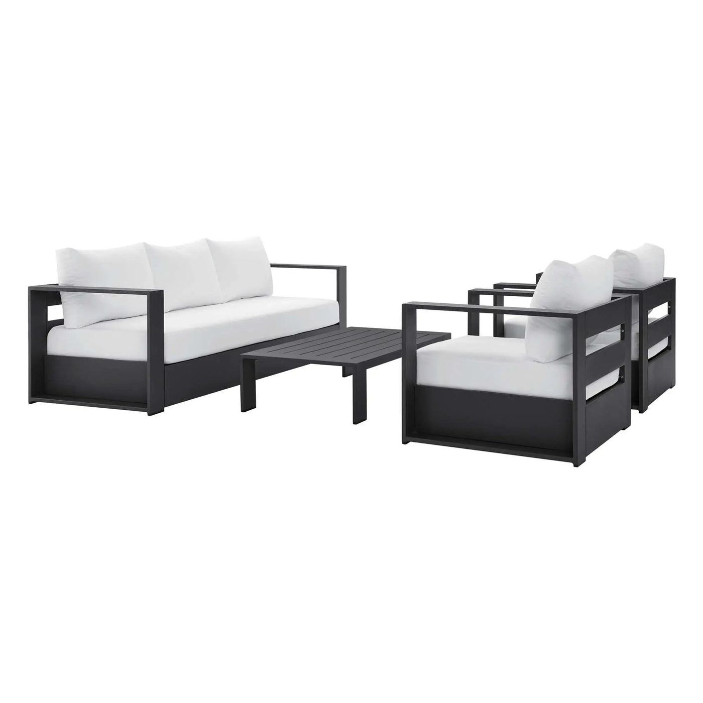 Tahoe 4-Piece Outdoor Patio Powder-Coated Aluminum Set by Modway by HouseOfZazla