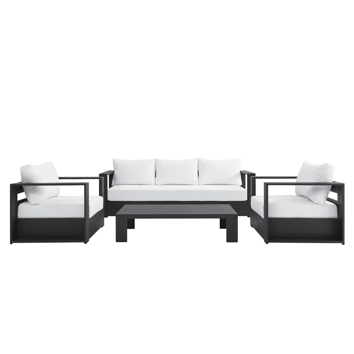 Tahoe 4-Piece Outdoor Patio Powder-Coated Aluminum Set by Modway by HouseOfZazla