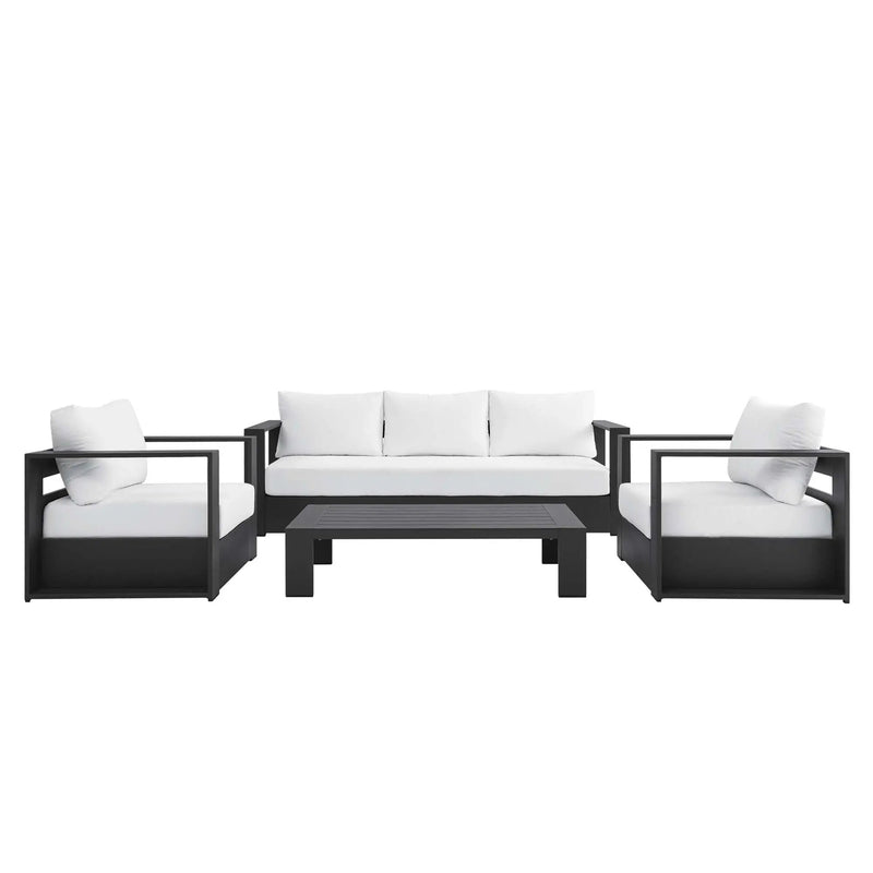Tahoe 4-Piece Outdoor Patio Powder-Coated Aluminum Set by Modway by HouseOfZazla