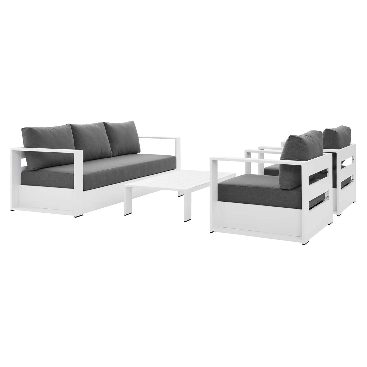 Tahoe 4-Piece Outdoor Patio Powder-Coated Aluminum Set by Modway by HouseOfZazla