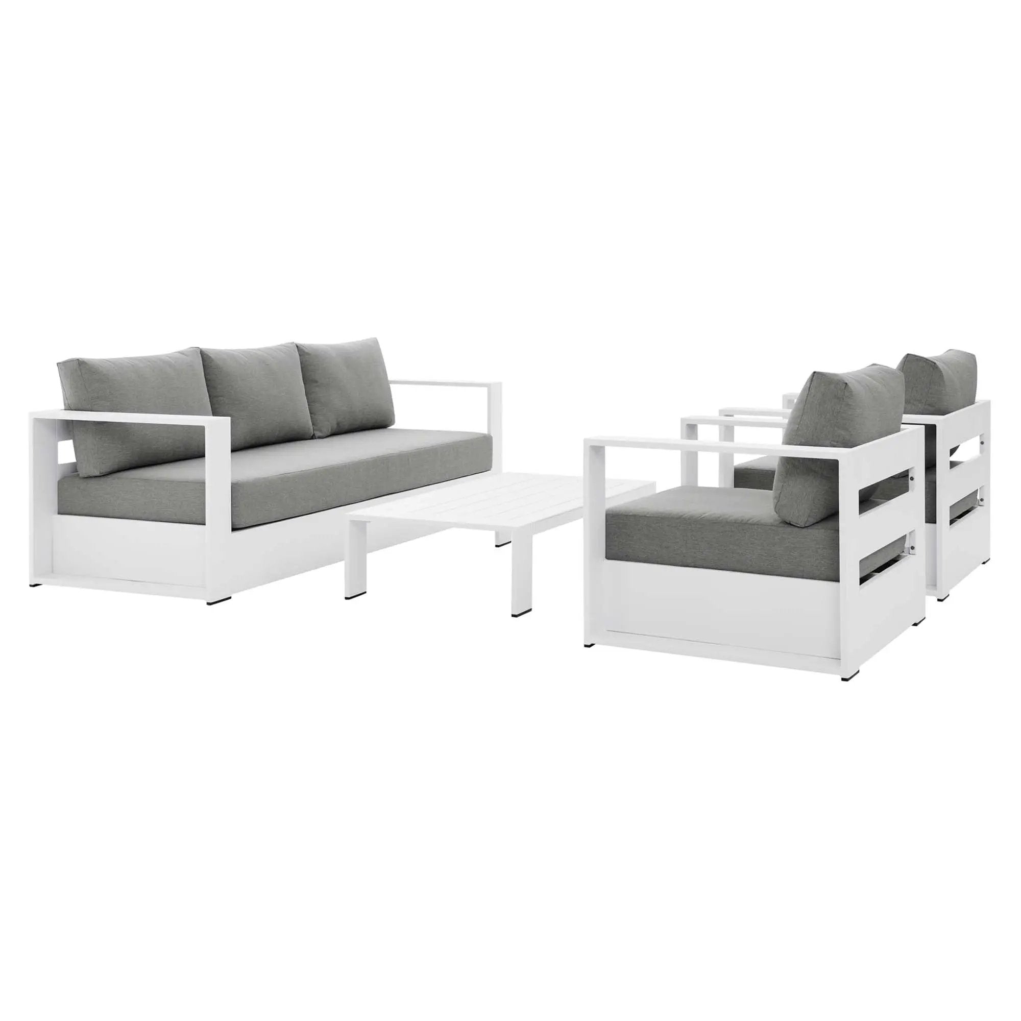 Tahoe 4-Piece Outdoor Patio Powder-Coated Aluminum Set by Modway by HouseOfZazla