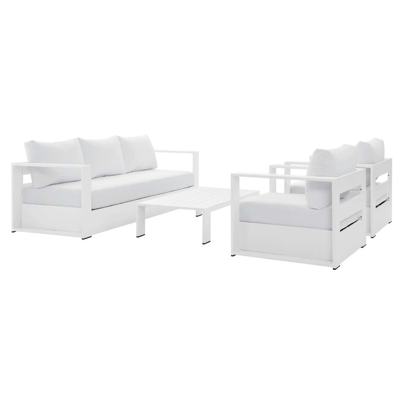 Tahoe 4-Piece Outdoor Patio Powder-Coated Aluminum Set by Modway by HouseOfZazla