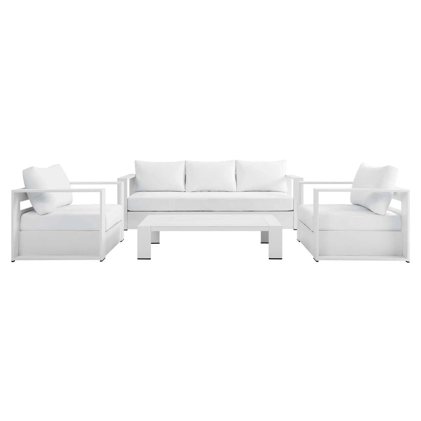 Tahoe 4-Piece Outdoor Patio Powder-Coated Aluminum Set by Modway by HouseOfZazla