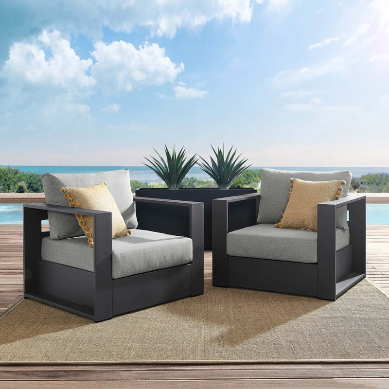 Tahoe 2-Piece Outdoor Patio Powder-Coated Aluminum Armchair Set by Modway by HouseOfZazla