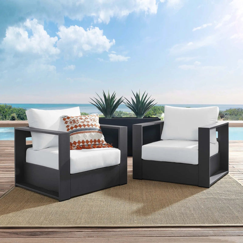 Tahoe 2-Piece Outdoor Patio Powder-Coated Aluminum Armchair Set by Modway by HouseOfZazla