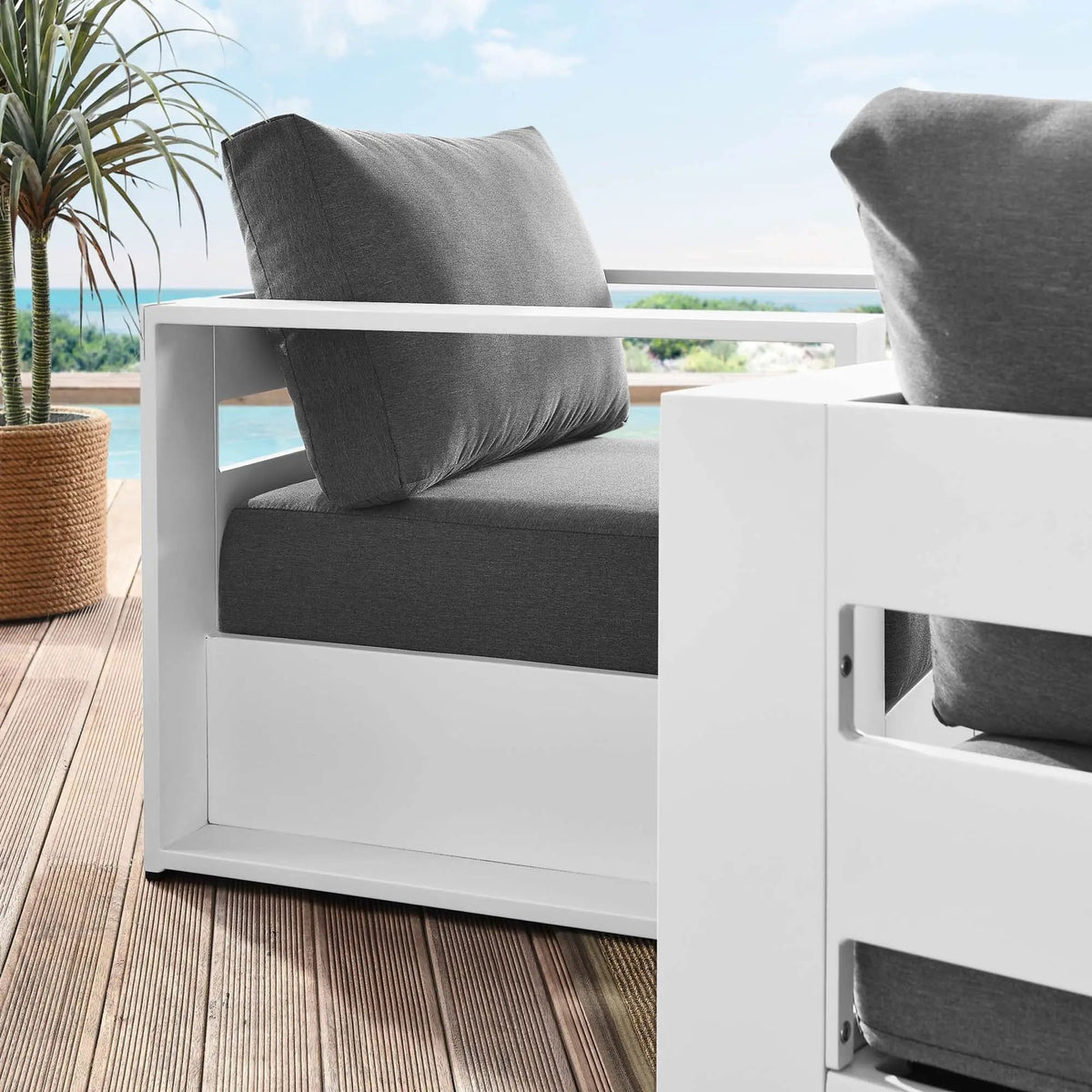 Tahoe 2-Piece Outdoor Patio Powder-Coated Aluminum Armchair Set by Modway by HouseOfZazla