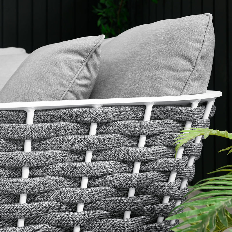 Stance Outdoor Patio Aluminum Small Sectional Sofa by Modway, photo 13 of 13