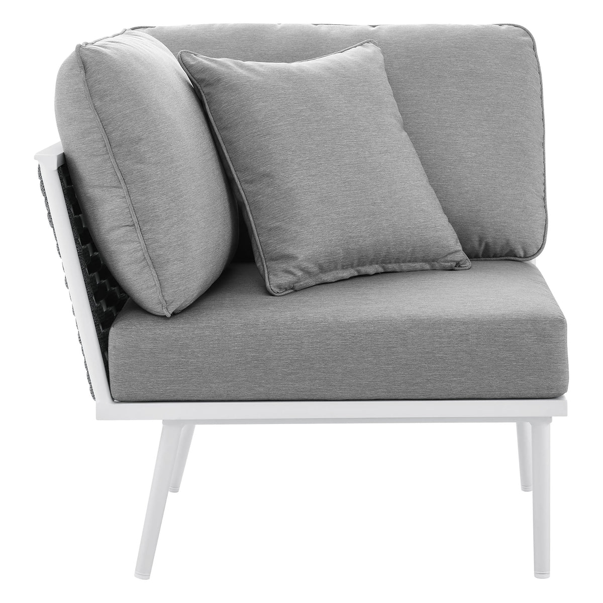 Stance Outdoor Patio Aluminum Small Sectional Sofa by Modway, photo 7 of 13