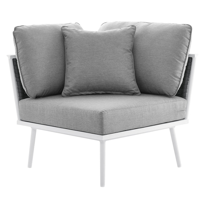 Stance Outdoor Patio Aluminum Small Sectional Sofa by Modway, photo 9 of 13