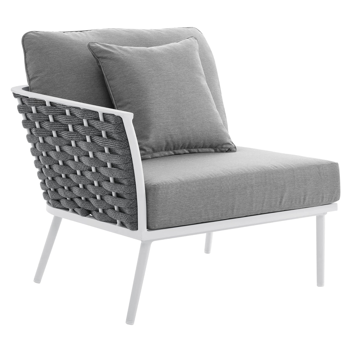 Stance Outdoor Patio Aluminum Large Sectional Sofa by Modway, photo 4 of 15