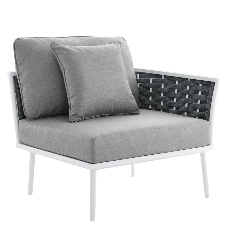 Stance 9 Piece Aluminum Outdoor Patio Aluminum Sectional Sofa Set by Modway, photo 8 of 18