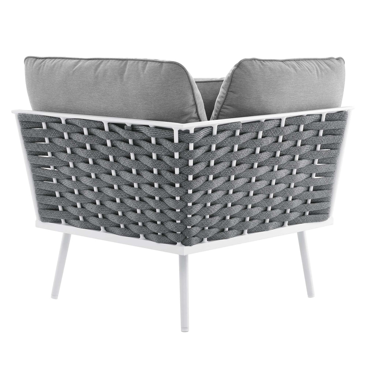 Stance 9 Piece Aluminum Outdoor Patio Aluminum Sectional Sofa Set by Modway, photo 10 of 18