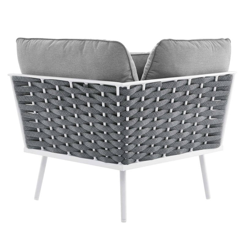 Stance 9 Piece Aluminum Outdoor Patio Aluminum Sectional Sofa Set by Modway, photo 10 of 18