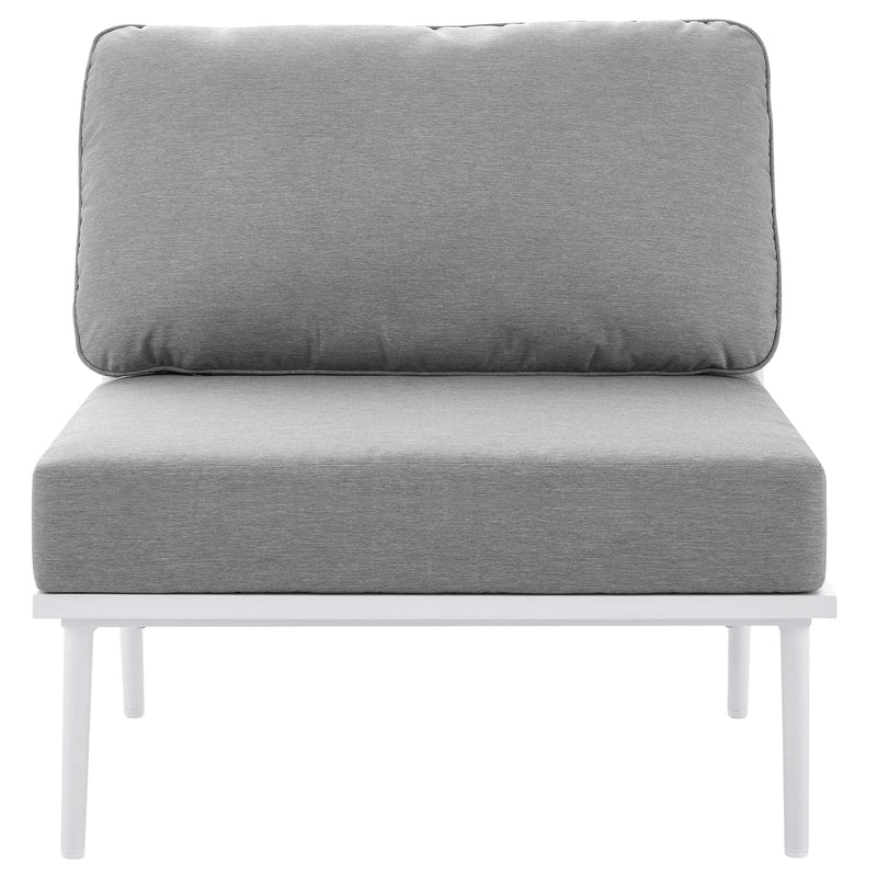 Stance 9 Piece Aluminum Outdoor Patio Aluminum Sectional Sofa Set by Modway, photo 12 of 18