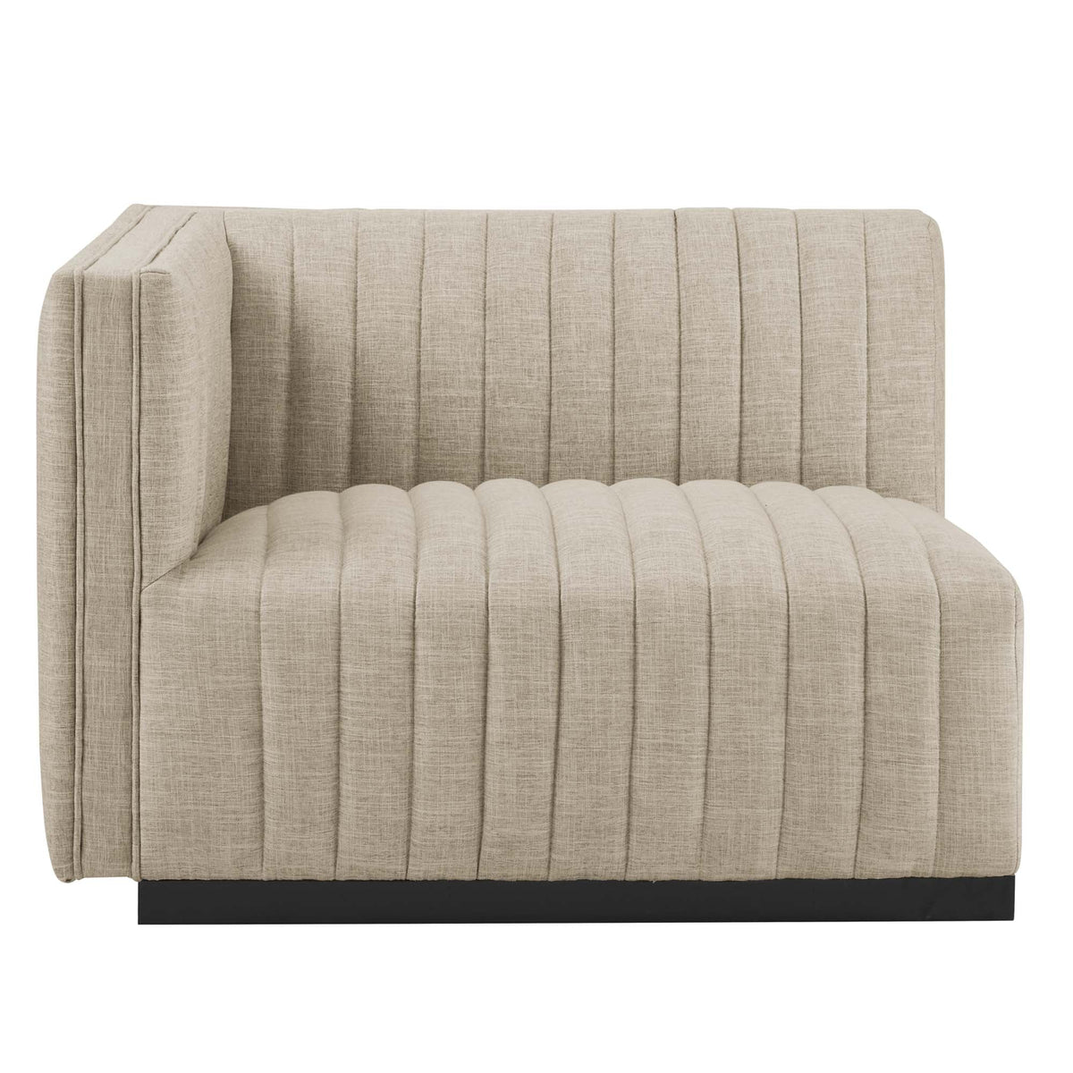 Conjure Channel Tufted Upholstered Fabric Loveseat by Modway, photo 5 of 22