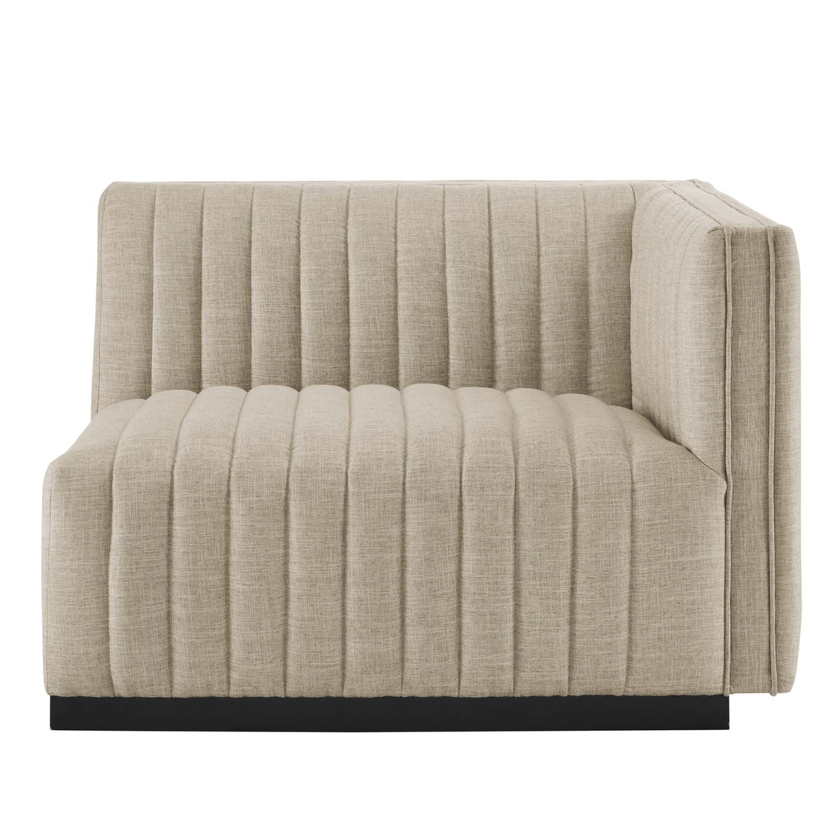 Conjure Channel Tufted Upholstered Fabric Loveseat by Modway, photo 7 of 22