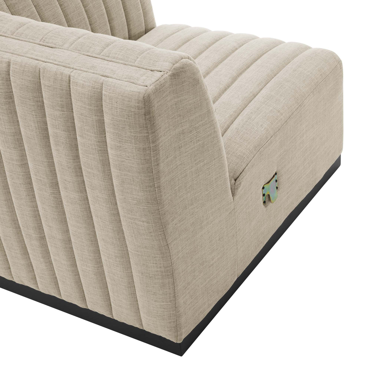 Conjure Channel Tufted Upholstered Fabric Loveseat by Modway, photo 9 of 22