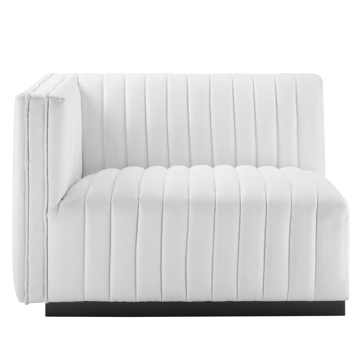 Conjure Channel Tufted Upholstered Fabric Loveseat by Modway, photo 16 of 22