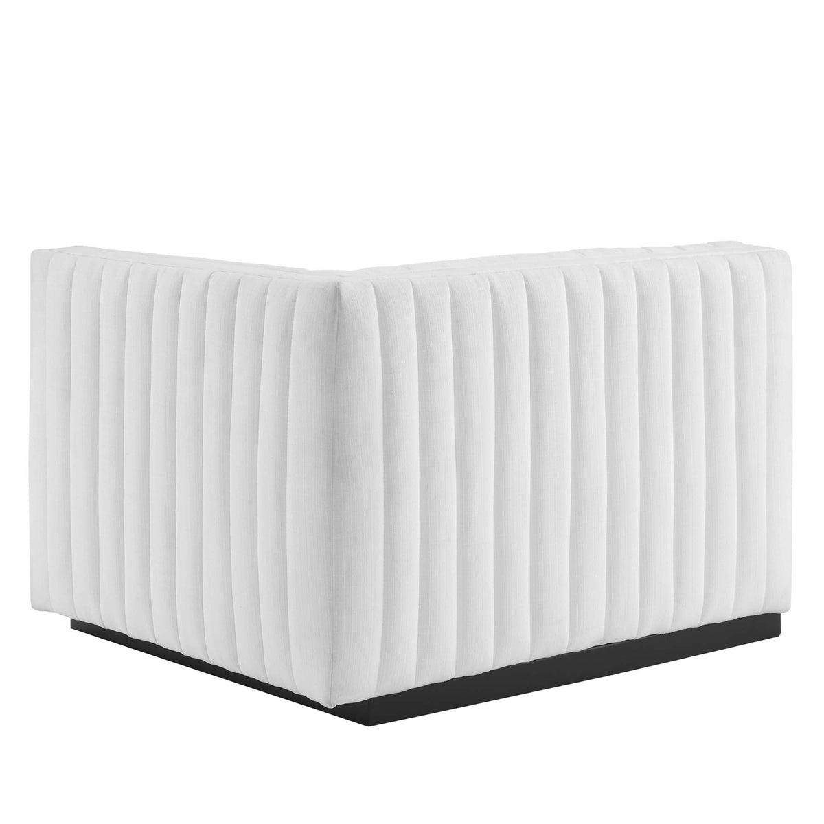 Conjure Channel Tufted Upholstered Fabric Loveseat by Modway, photo 17 of 22