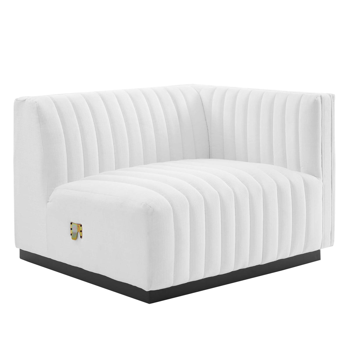 Conjure Channel Tufted Upholstered Fabric Loveseat by Modway, photo 18 of 22