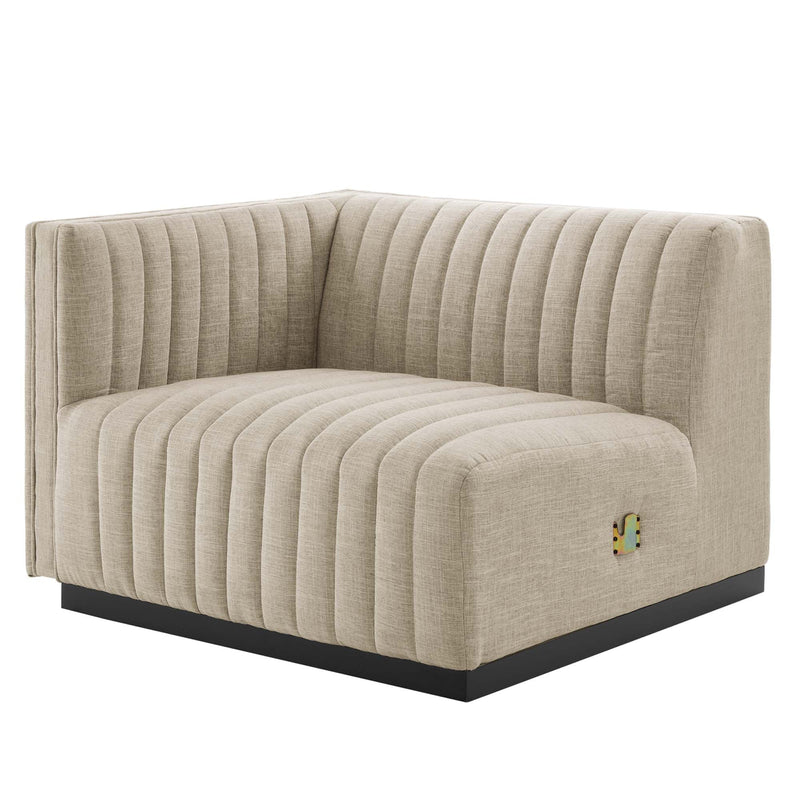 Conjure Channel Tufted Upholstered Fabric Sofa by Modway, photo 4 of 14