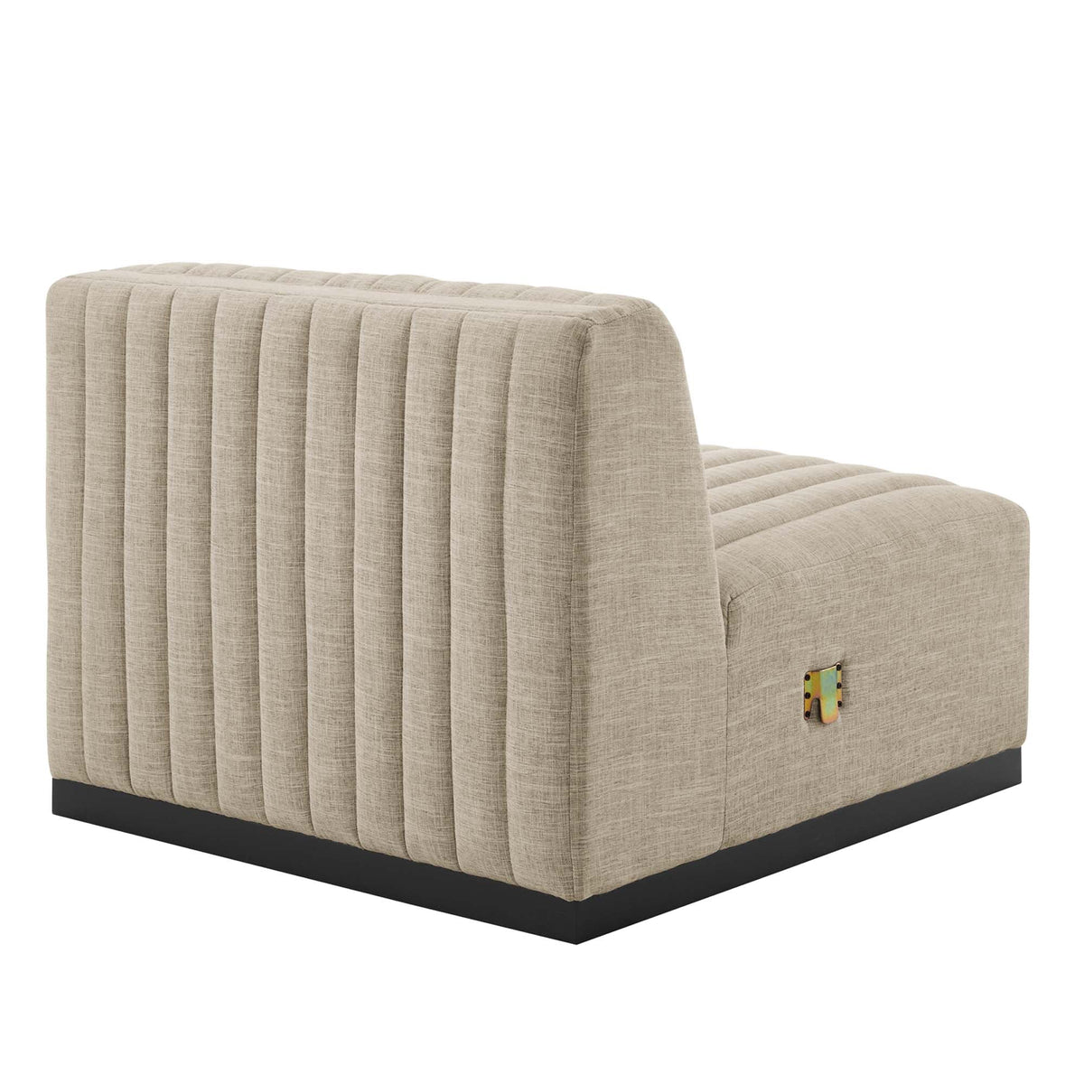 Conjure 4-Piece Channel Tufted Upholstered Fabric Sofa by Modway, photo 9 of 14