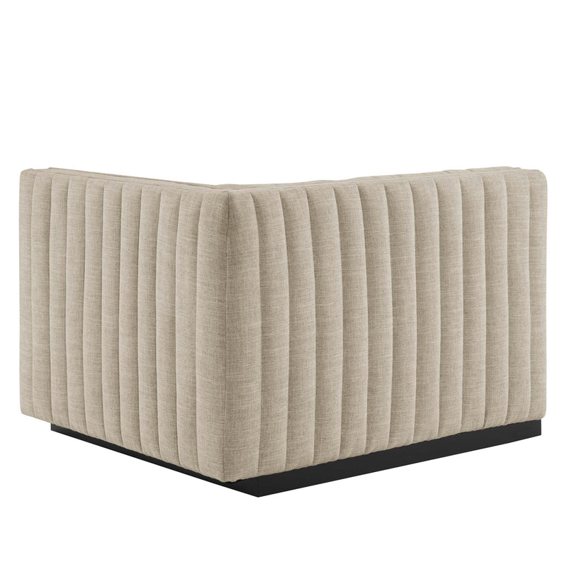 Conjure 4-Piece Channel Tufted Upholstered Fabric Sofa by Modway, photo 10 of 14