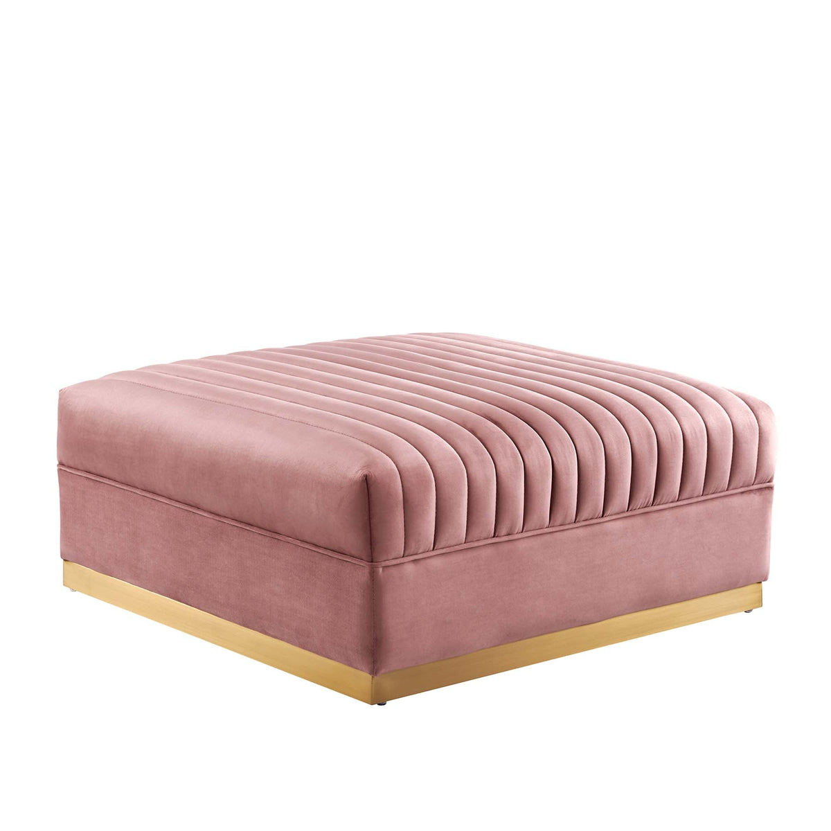 Sanguine 4-Piece Channel Tufted Performance Velvet Modular Sectional Sofa by Modway, photo 11 of 28