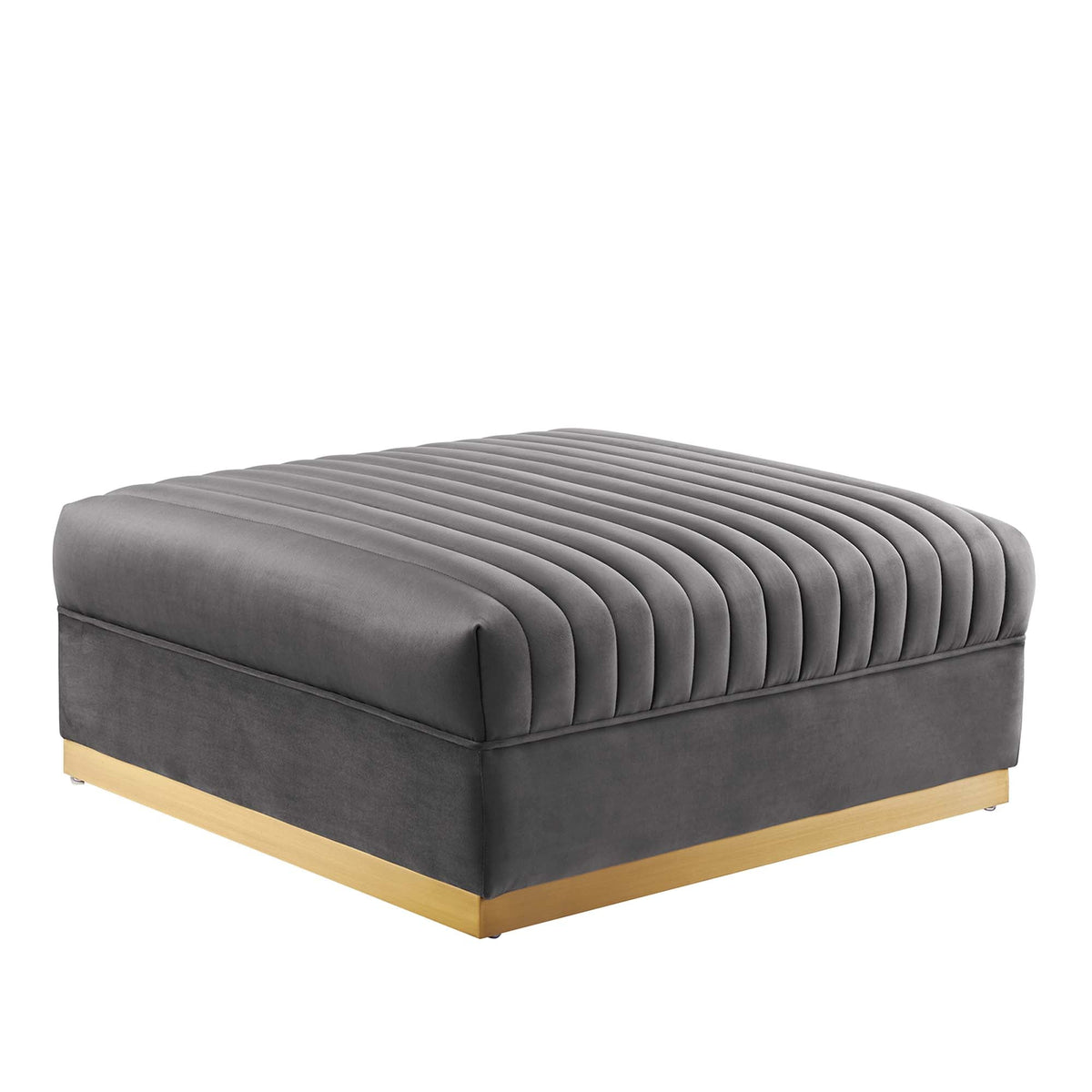 Sanguine 4-Piece Channel Tufted Performance Velvet Modular Sectional Sofa by Modway, photo 25 of 28