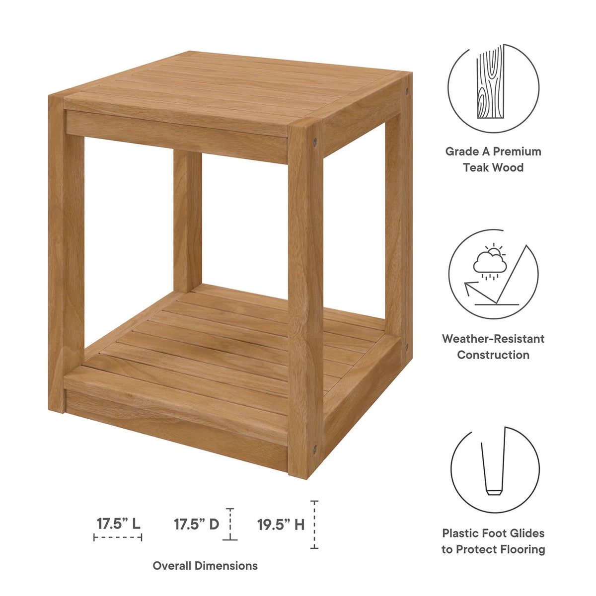 Carlsbad 6-Piece Teak Wood Outdoor Patio Set by Modway, photo 5 of 40