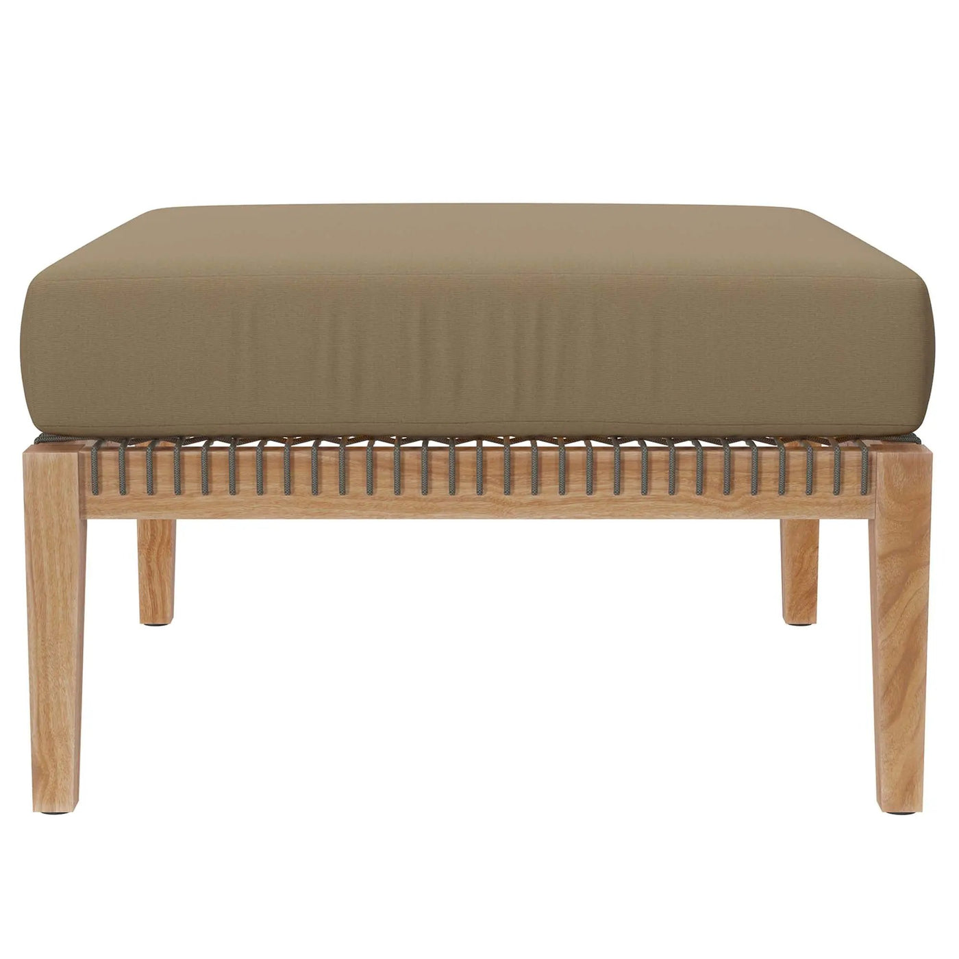Clearwater Outdoor Patio Teak Wood Ottoman by Modway by HouseOfZazla