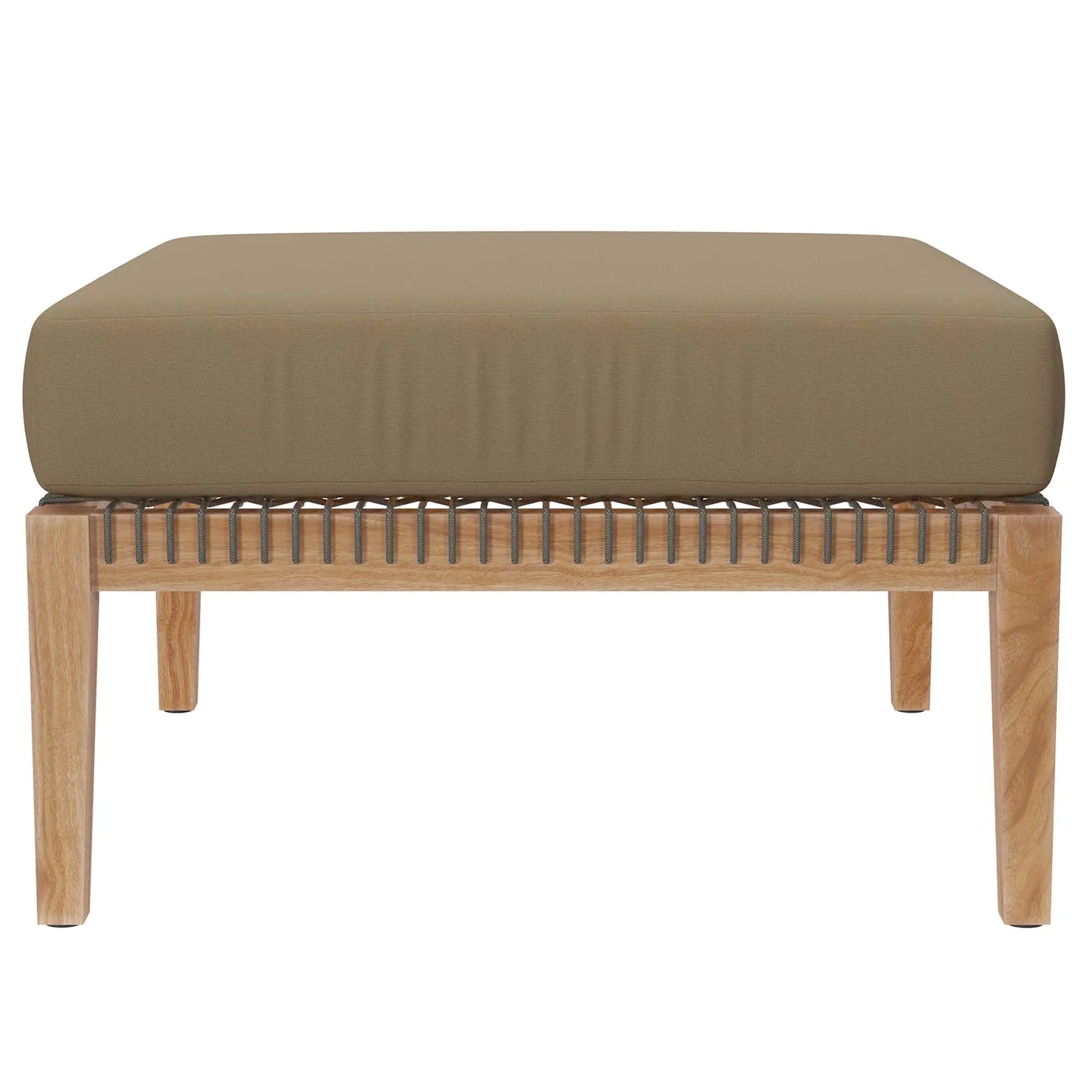 Clearwater Outdoor Patio Teak Wood Ottoman by Modway by HouseOfZazla