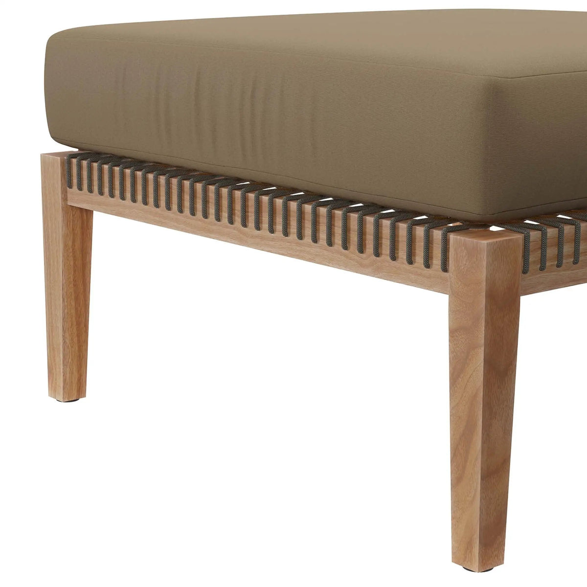 Clearwater Outdoor Patio Teak Wood Ottoman by Modway by HouseOfZazla