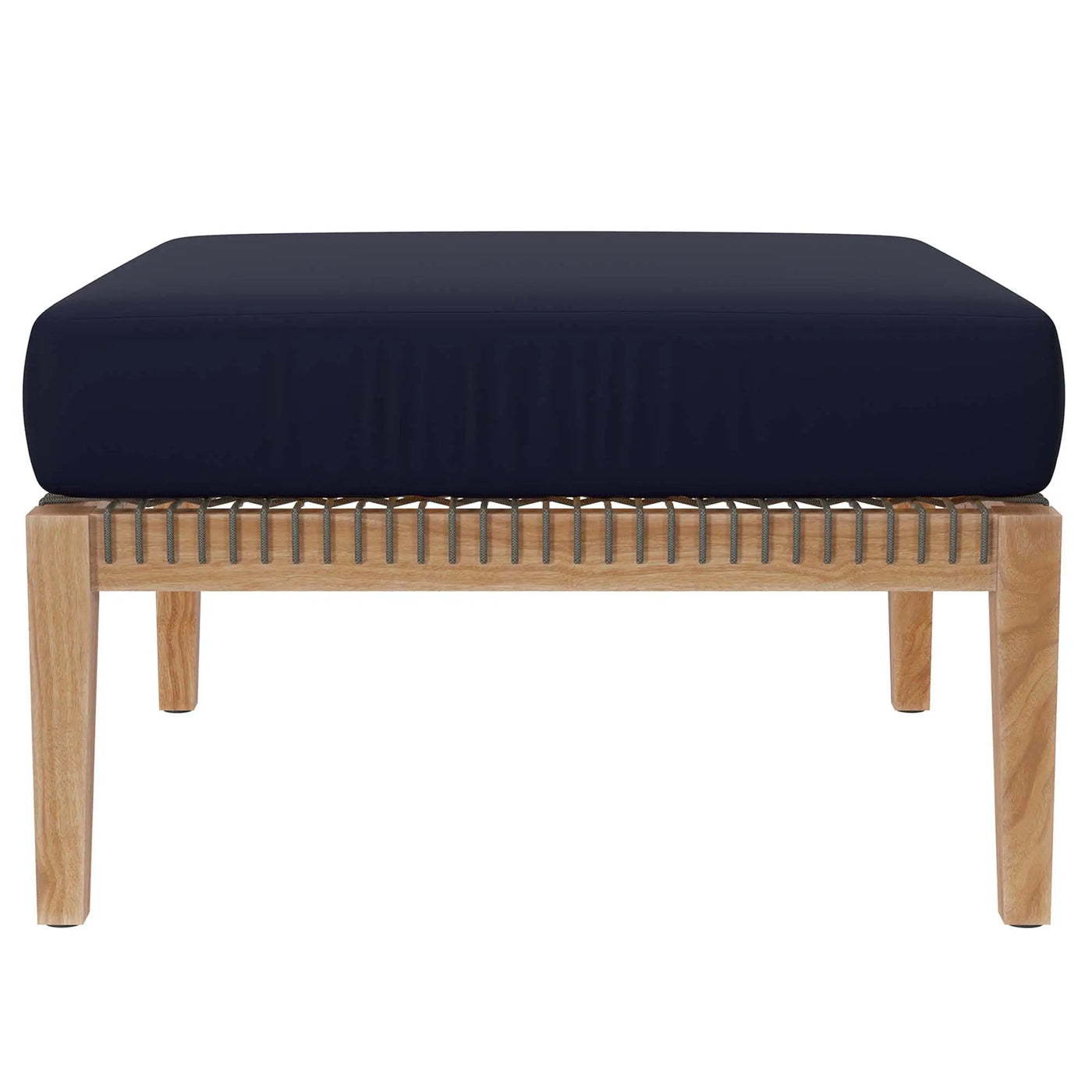 Clearwater Outdoor Patio Teak Wood Ottoman by Modway by HouseOfZazla