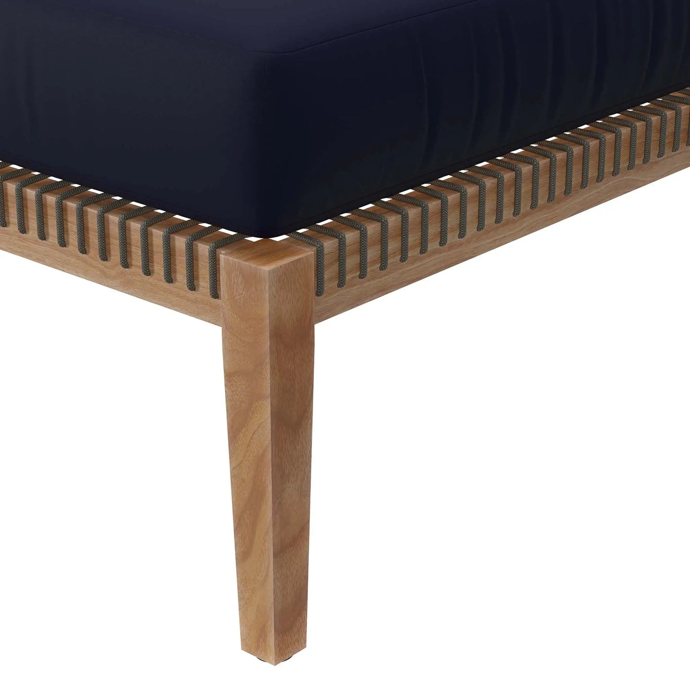 Clearwater Outdoor Patio Teak Wood Ottoman by Modway by HouseOfZazla