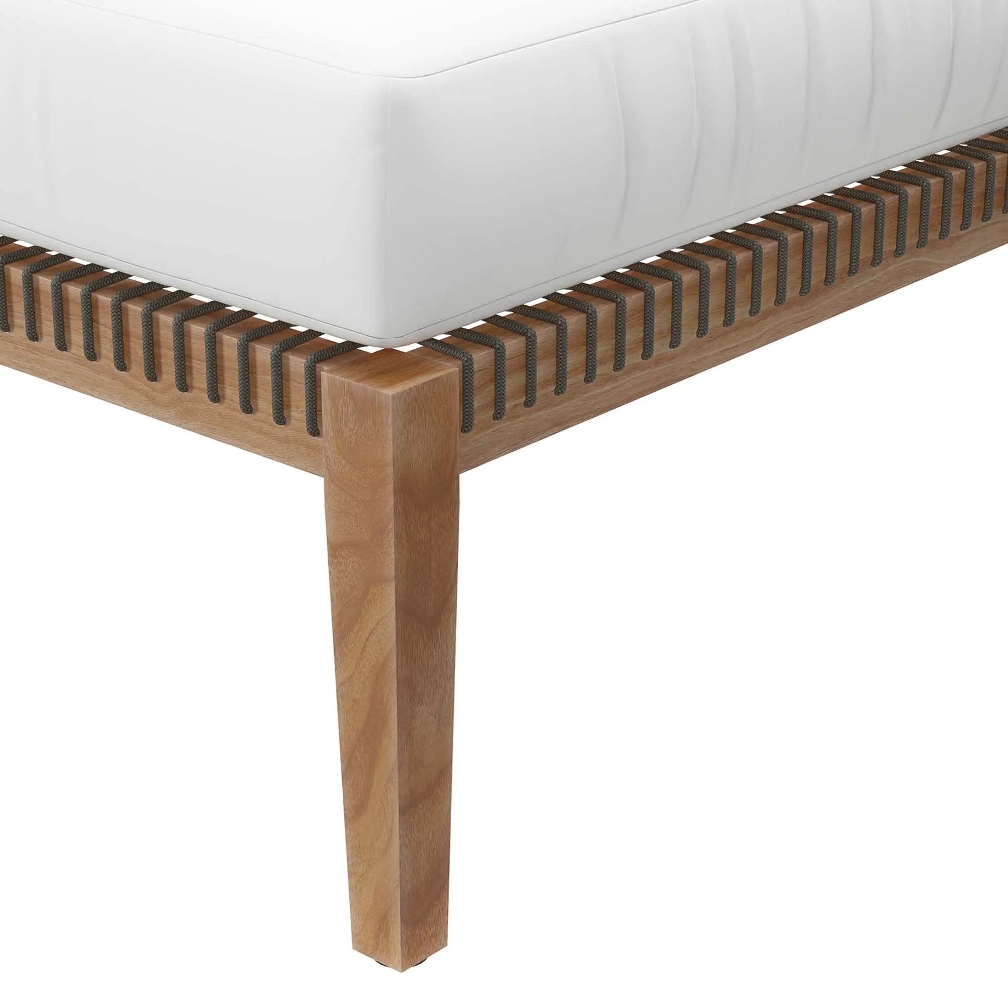Clearwater Outdoor Patio Teak Wood Ottoman by Modway by HouseOfZazla