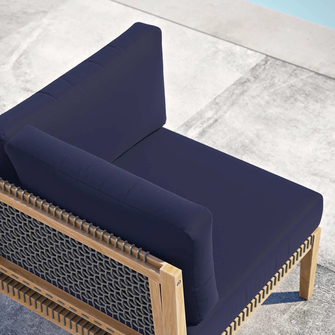 Clearwater Outdoor Patio Teak Wood Corner Chair by Modway by HouseOfZazla