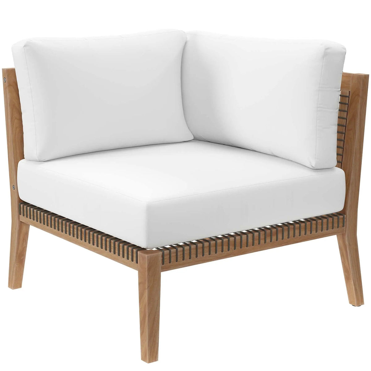 Clearwater Outdoor Patio Teak Wood Corner Chair by Modway by HouseOfZazla