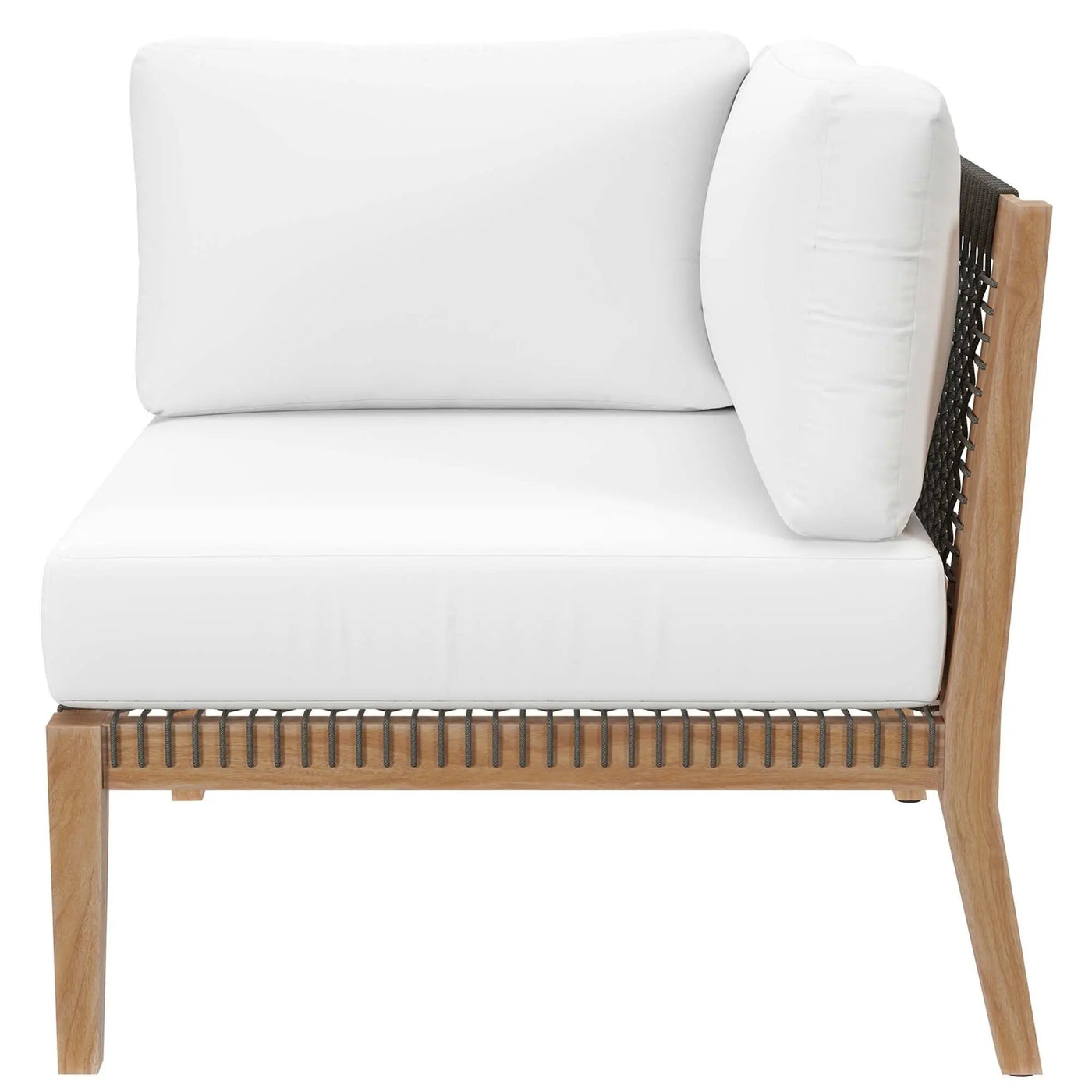 Clearwater Outdoor Patio Teak Wood Corner Chair by Modway by HouseOfZazla