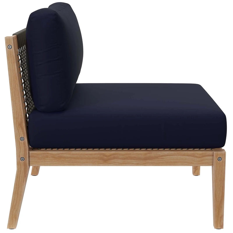 Clearwater Outdoor Patio Teak Wood Armless Chair by Modway by HouseOfZazla
