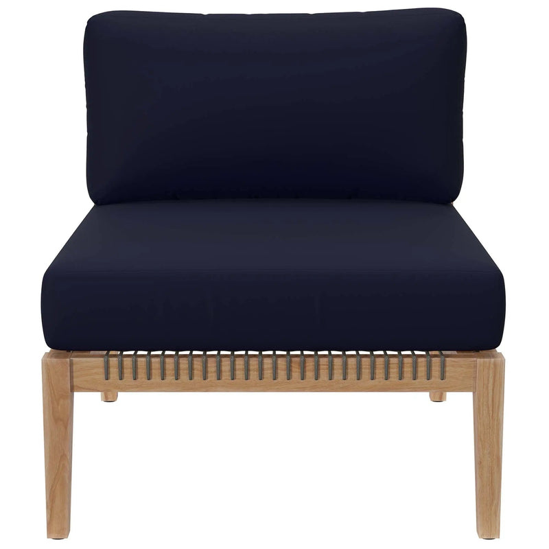 Clearwater Outdoor Patio Teak Wood Armless Chair by Modway by HouseOfZazla