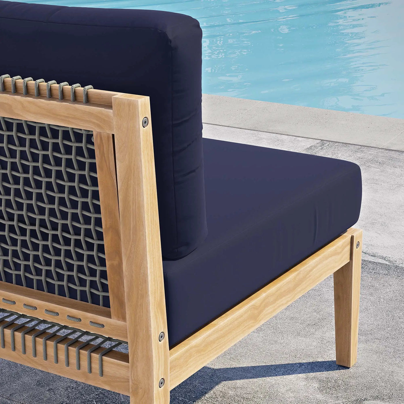 Clearwater Outdoor Patio Teak Wood Armless Chair by Modway by HouseOfZazla