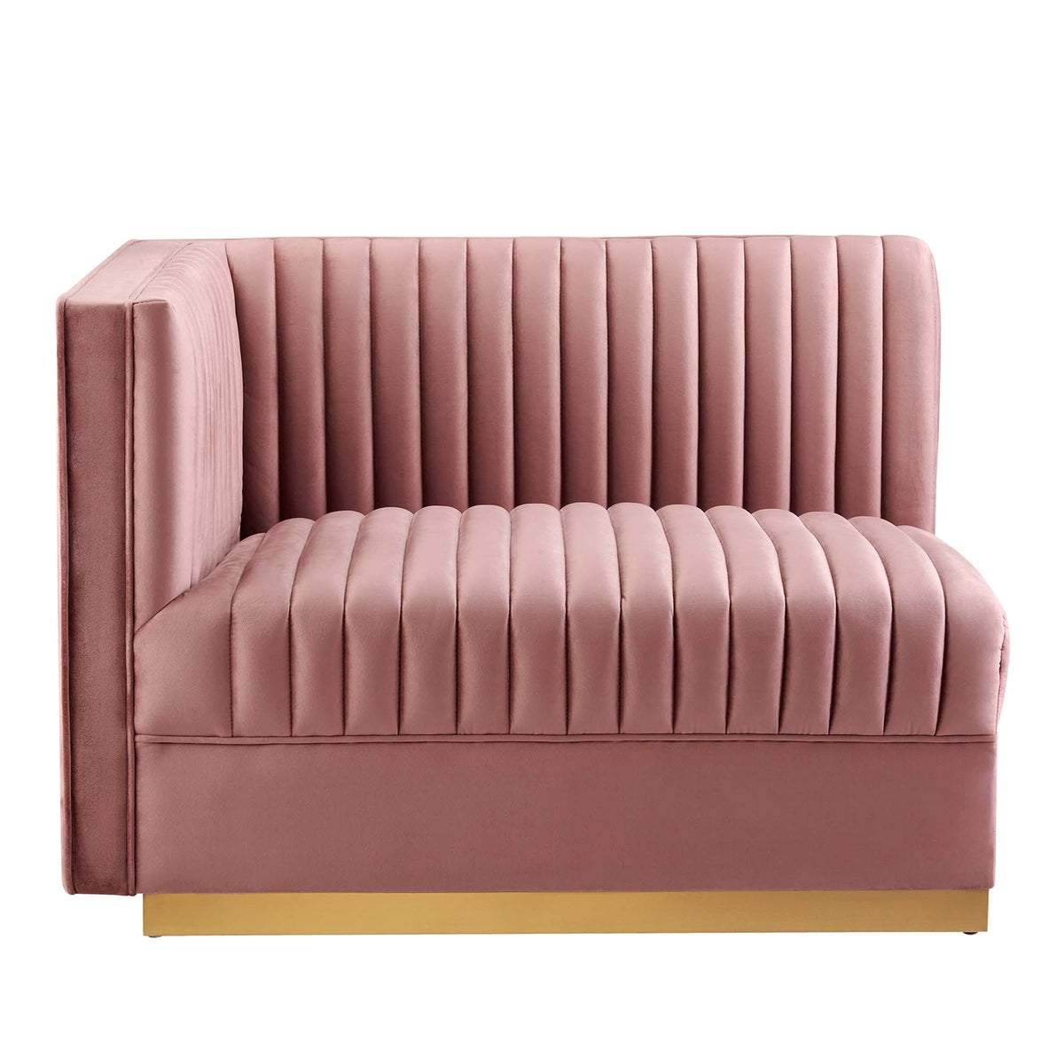 Sanguine Channel Tufted Performance Velvet Modular Sectional Sofa Left-Arm Chair by Modway, photo 3 of 18