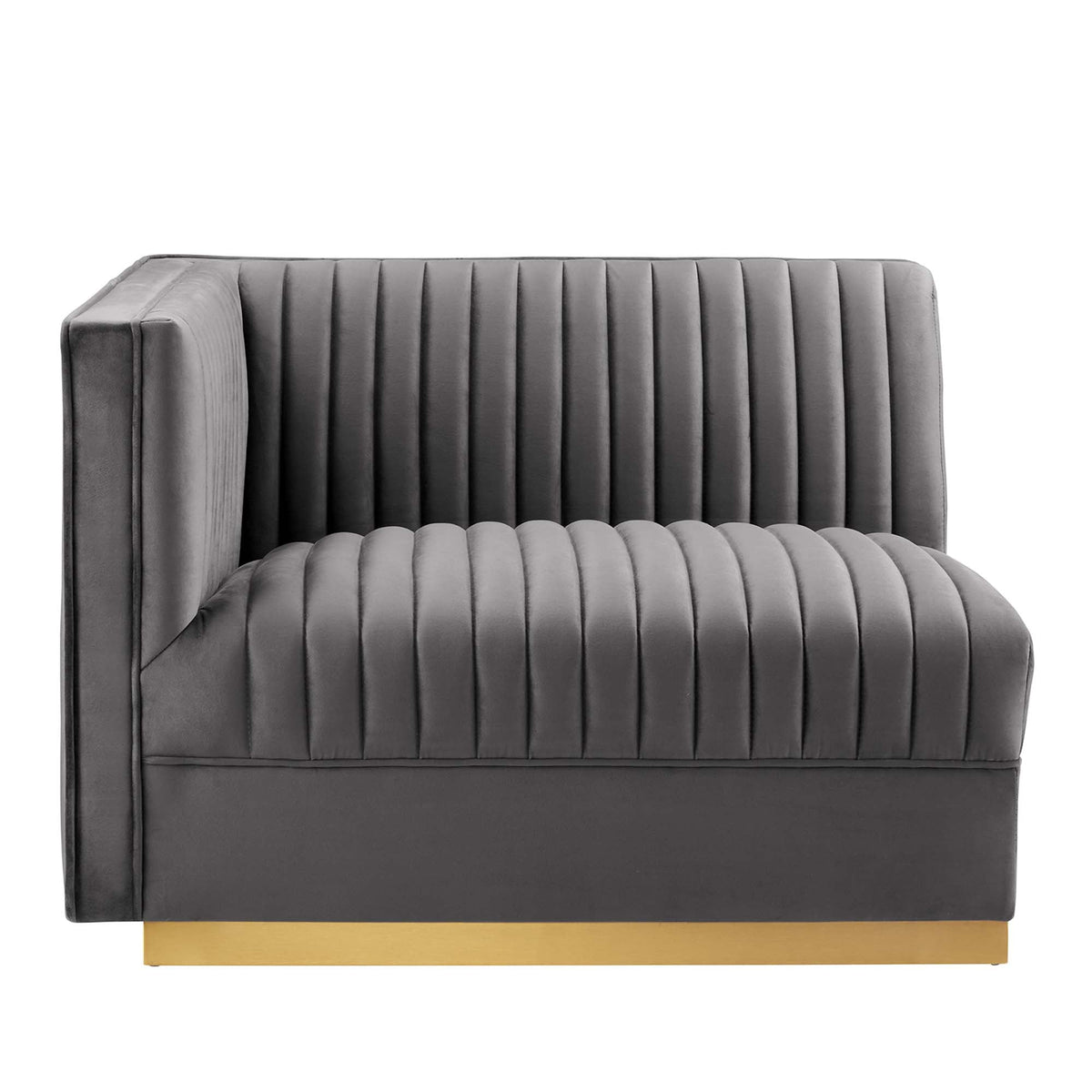 Sanguine Channel Tufted Performance Velvet Modular Sectional Sofa Left-Arm Chair by Modway, photo 12 of 18