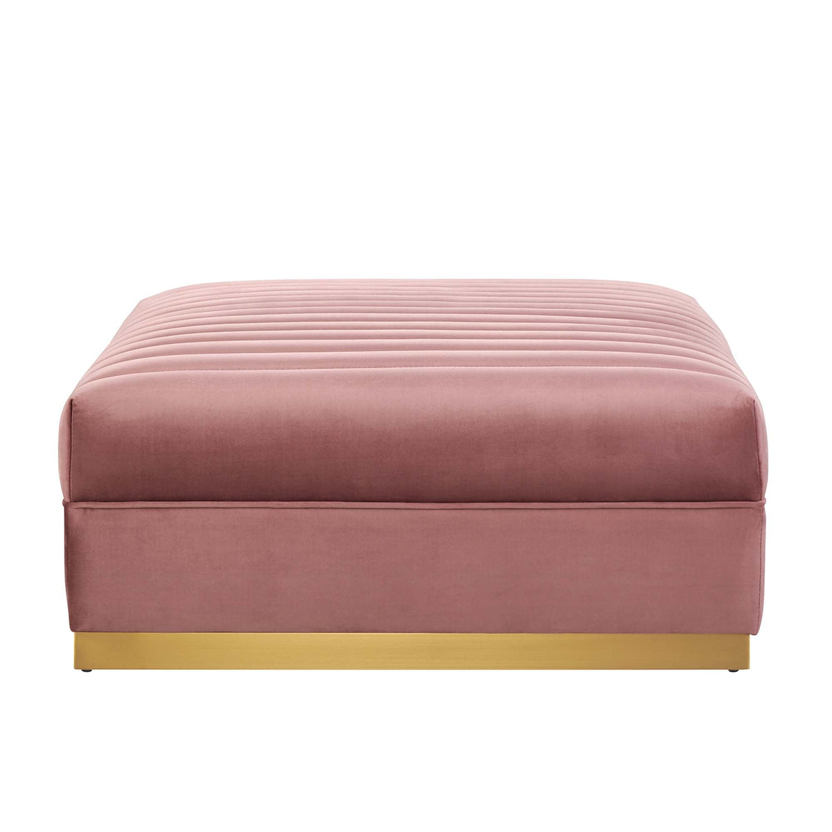 Sanguine Channel Tufted Performance Velvet Modular Sectional Sofa Ottoman by Modway, photo 3 of 12